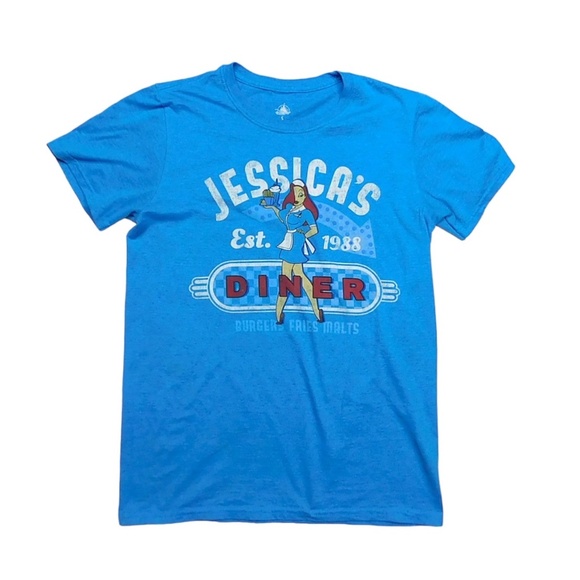 Disney Tops - Disney Park Jessica Rabbit's Diner from Roger Rabbit Retro Graphic Tee Size S